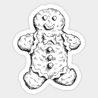 Gingerbread man Sticker